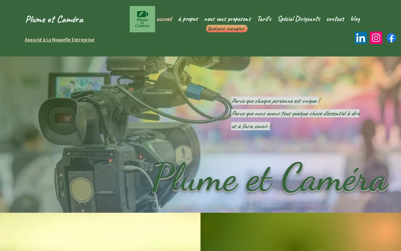 Capture d'écran de Plume et Caméra