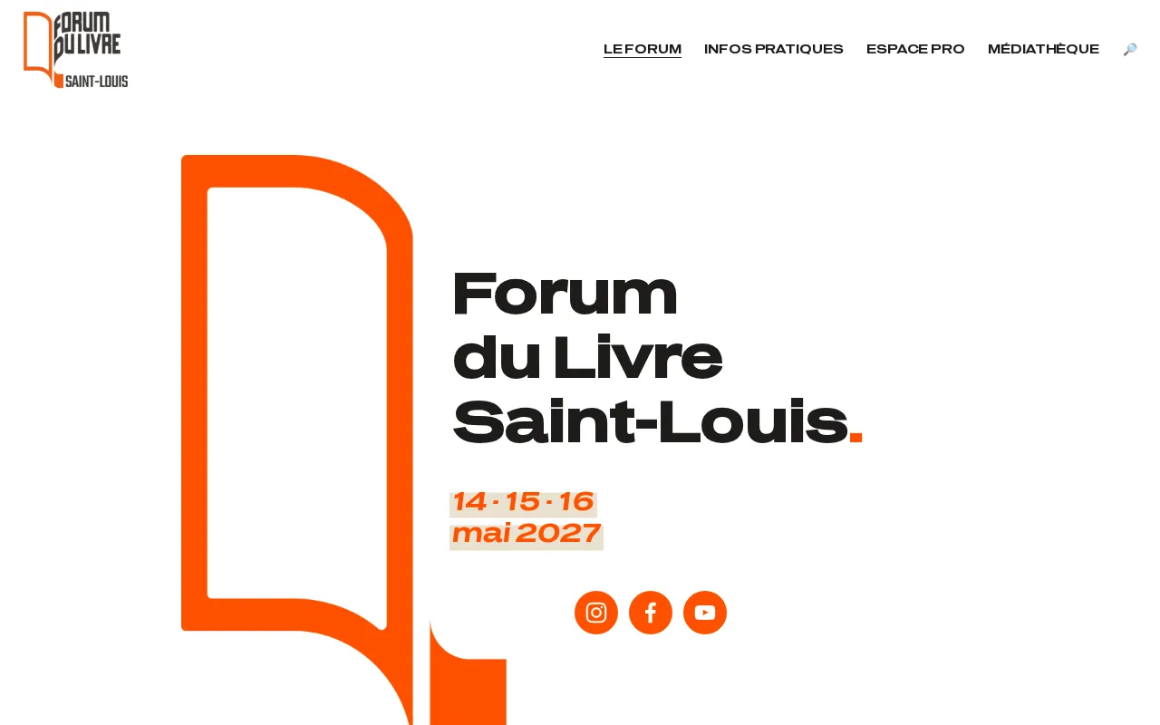 Capture d'écran de Forum du livre de saint-louis