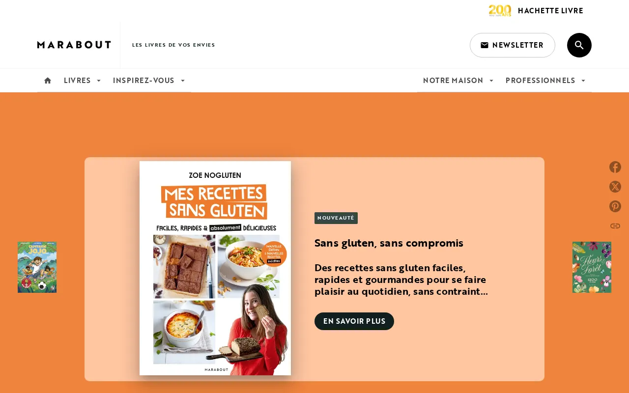 Capture d'écran de Editions Marabout