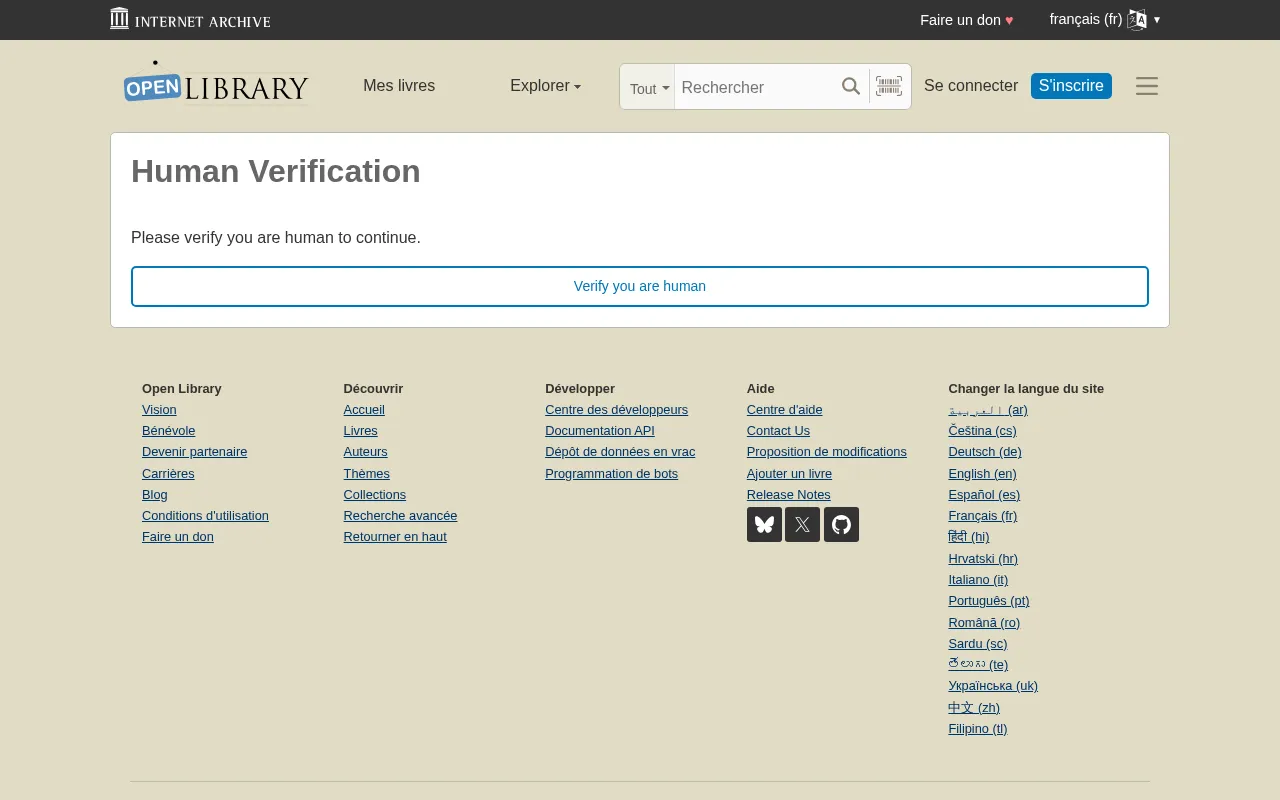 Capture d'écran de Open Library APIs