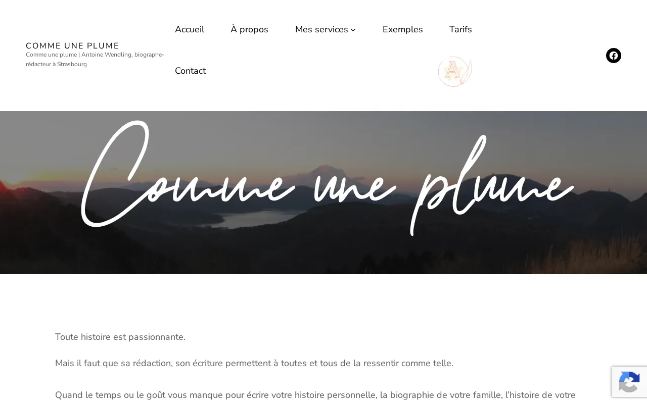 Capture d'écran de Comme une plume