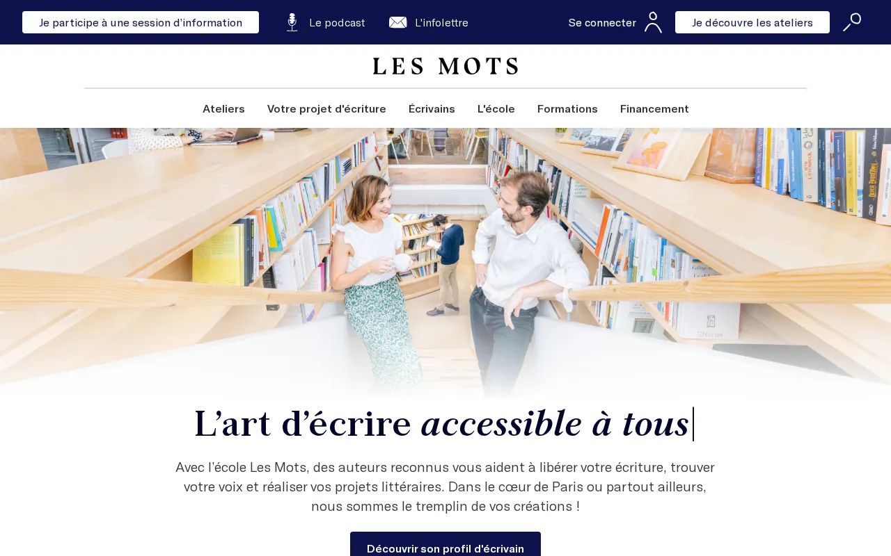 Capture d'écran de Les mots