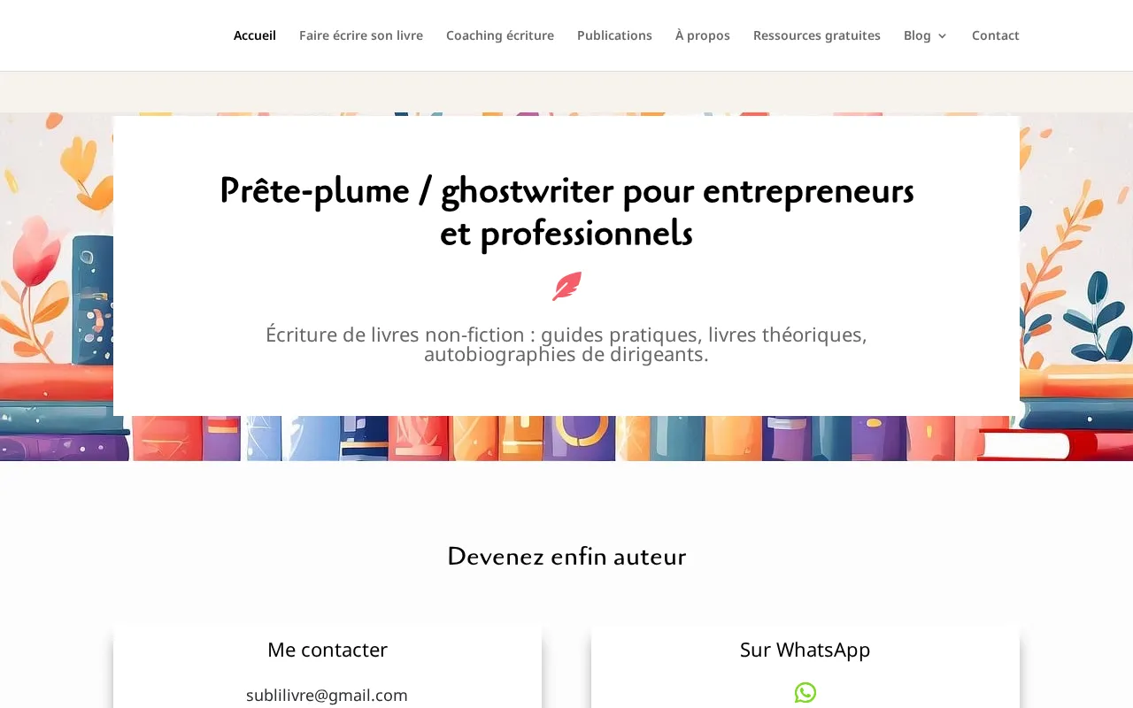 Capture d'écran de Sublilivre