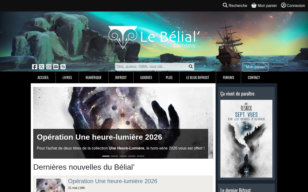 Capture d'écran de Le bélial