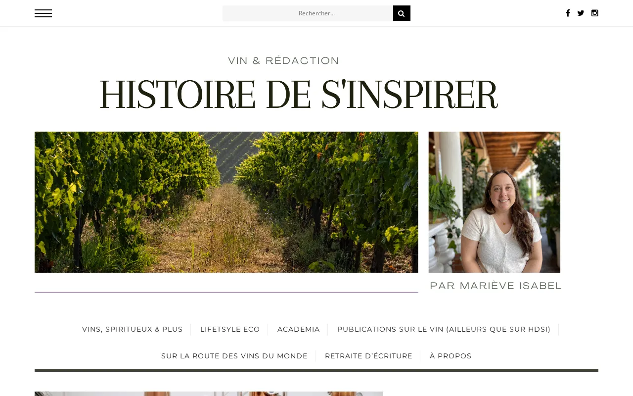 Capture d'écran de Histoire de s’inspirer