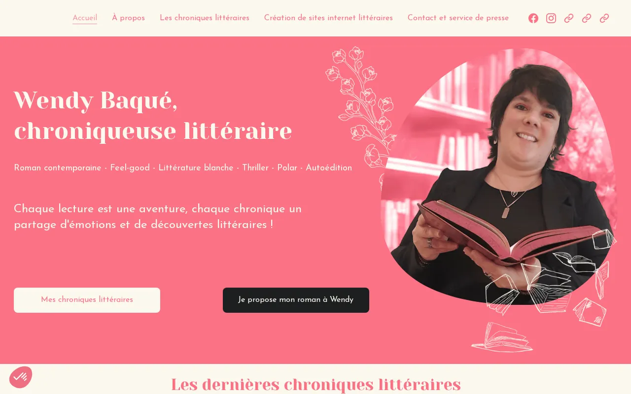 Capture d'écran de Wendy Baqué