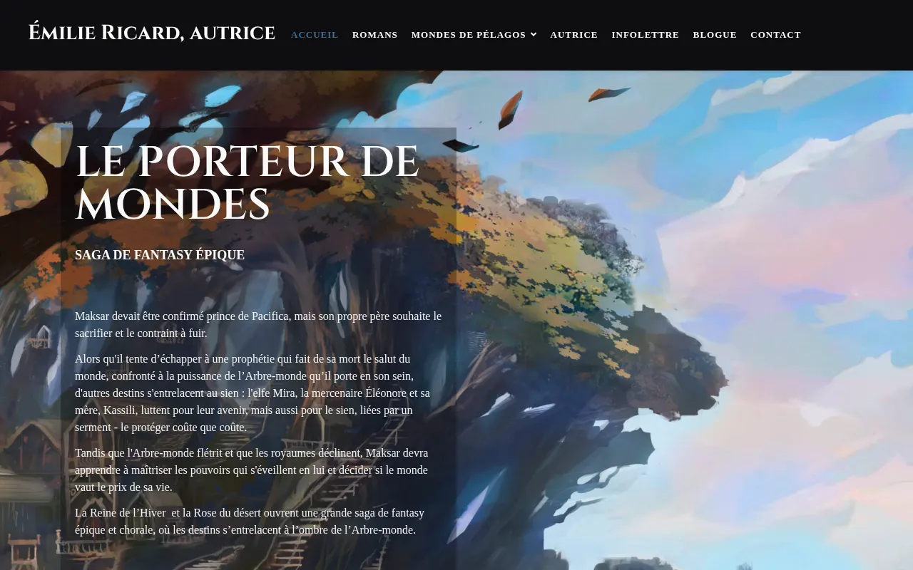 Capture d'écran de Emilie Ricard