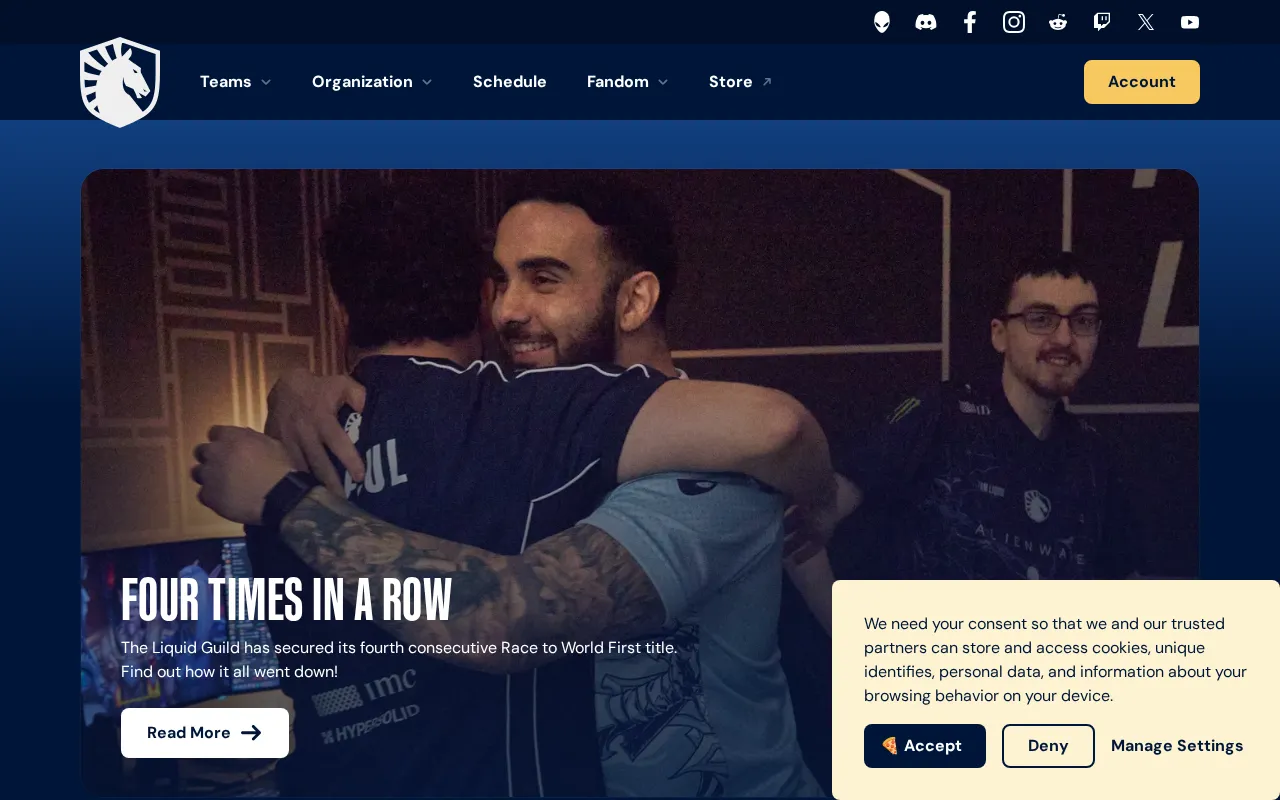 Capture d'écran de Team Liquid
