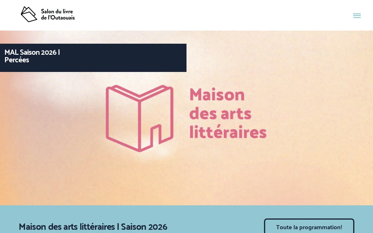 Capture d'écran de Salon du livre de l’Outaouais
