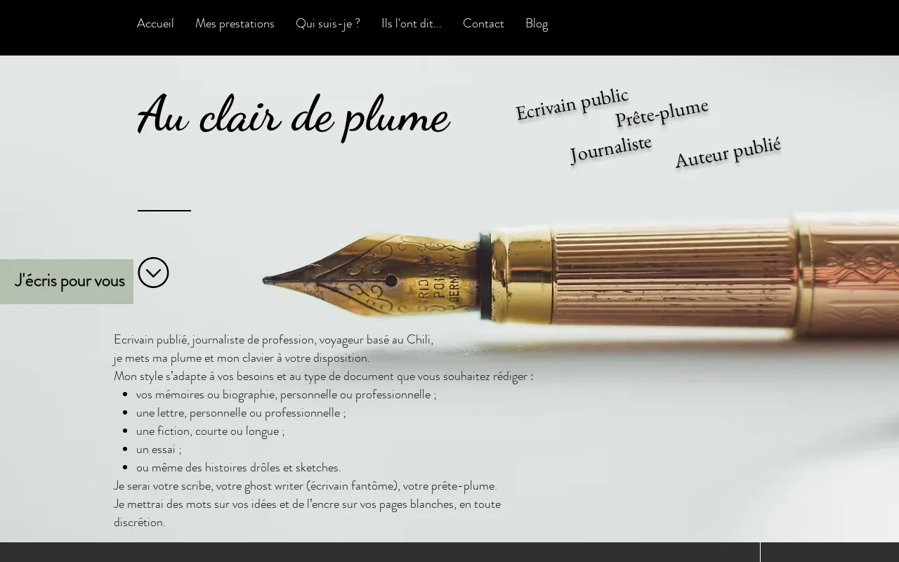 Capture d'écran de Au clair de plume