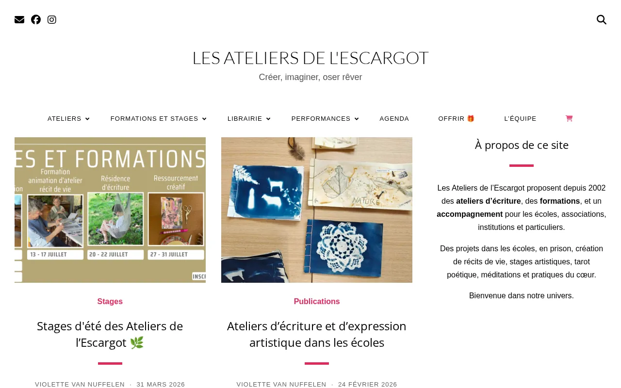 Capture d'écran de Les ateliers de l’escargot