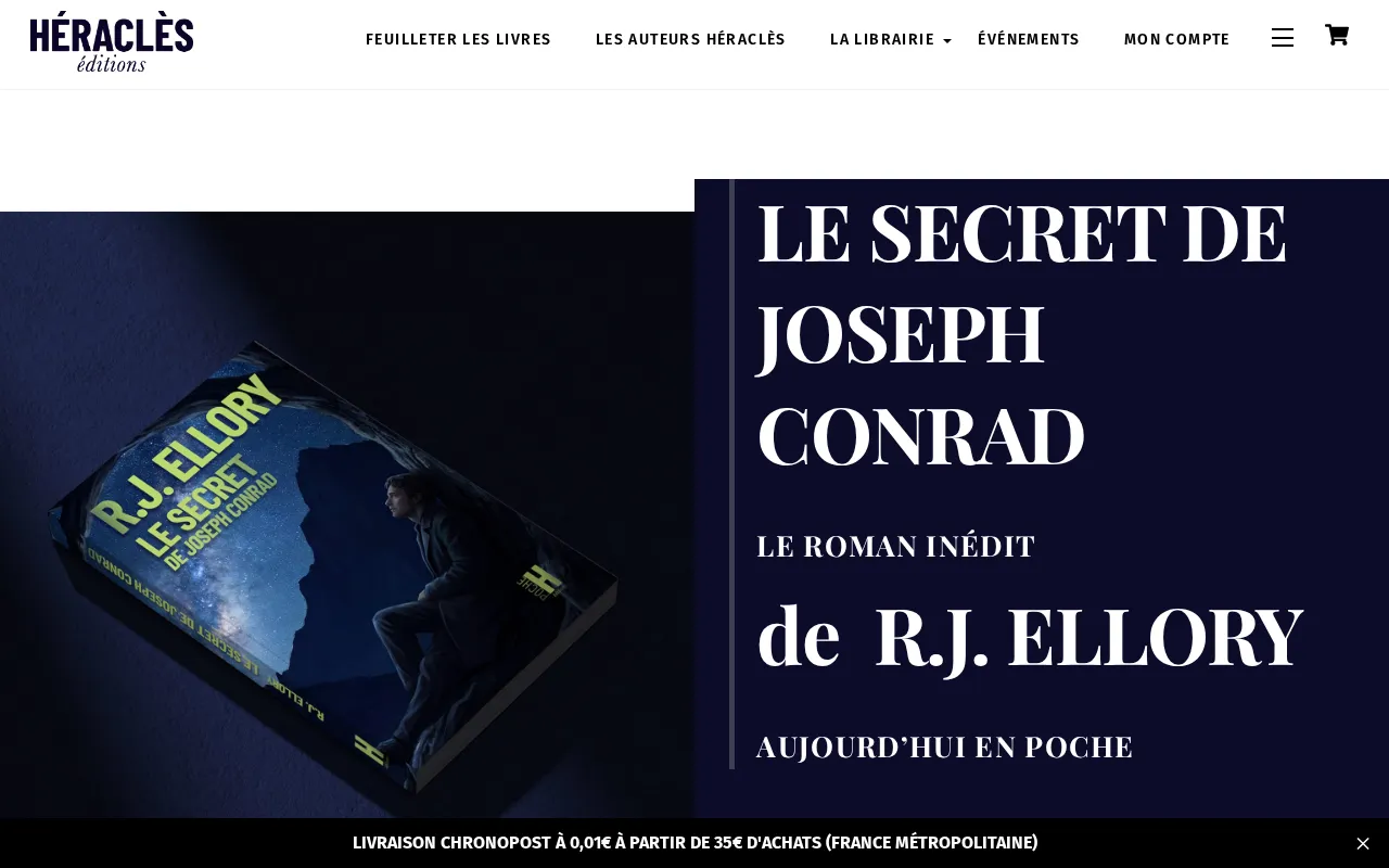 Capture d'écran de Héraclès Éditions