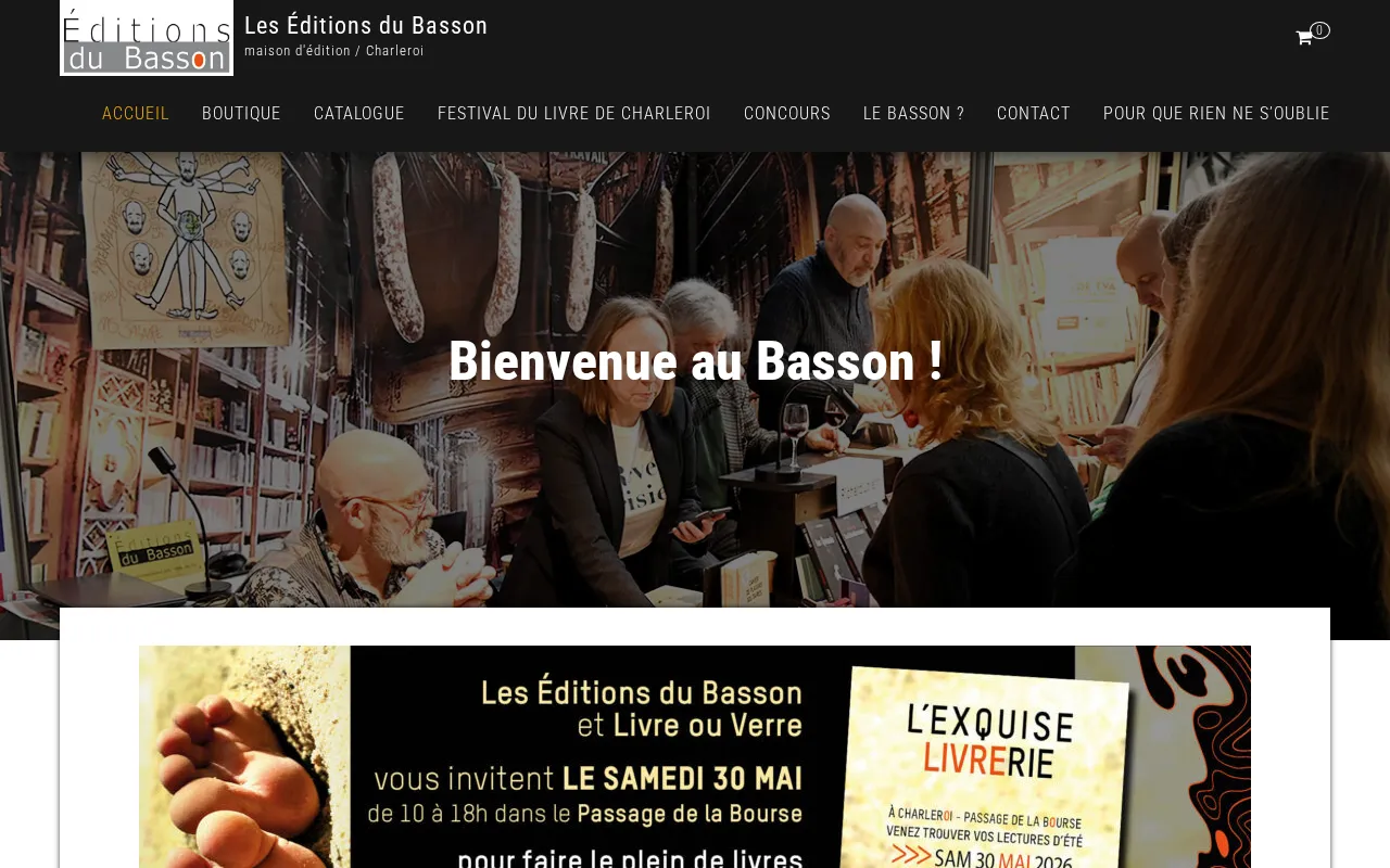 Capture d'écran de Éditions du Basson