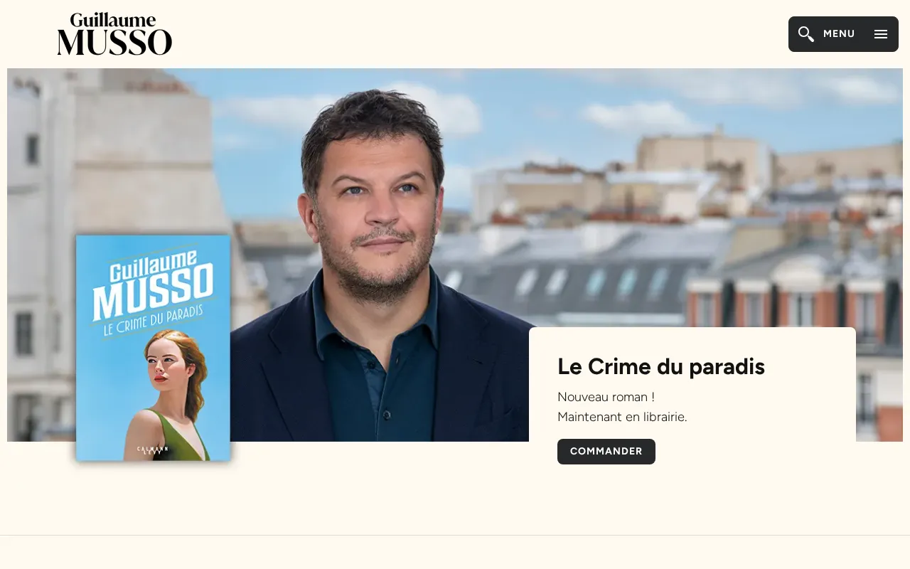 Capture d'écran de Guillaume Musso