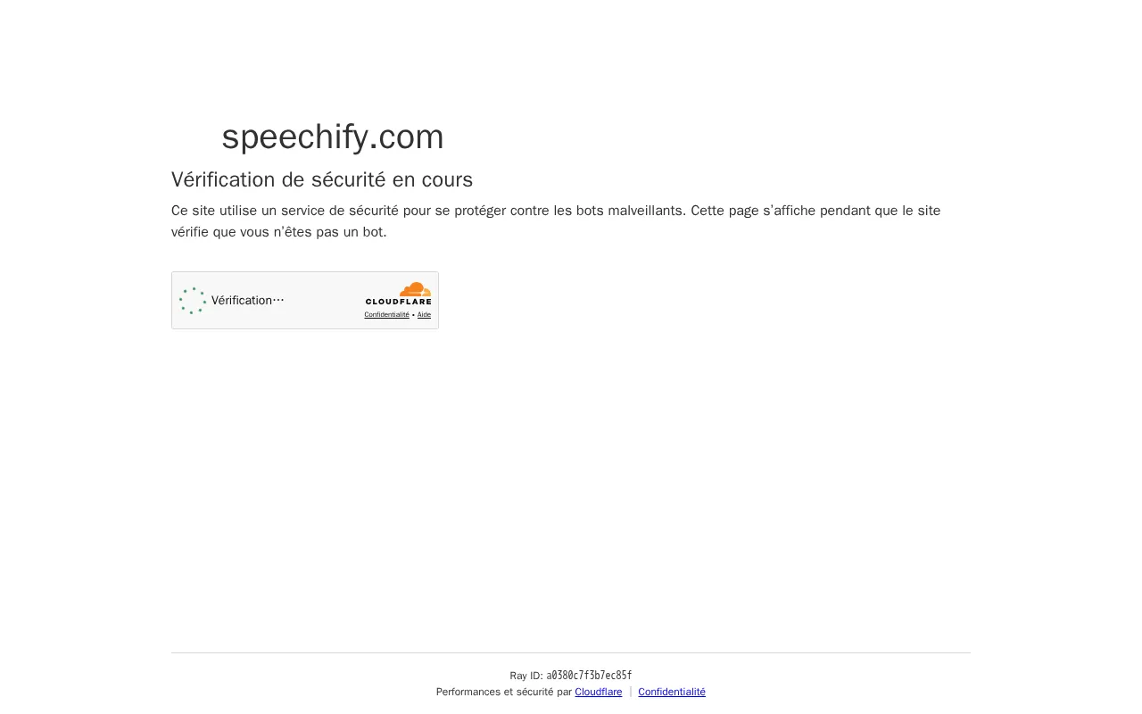 Capture d'écran de Speechify