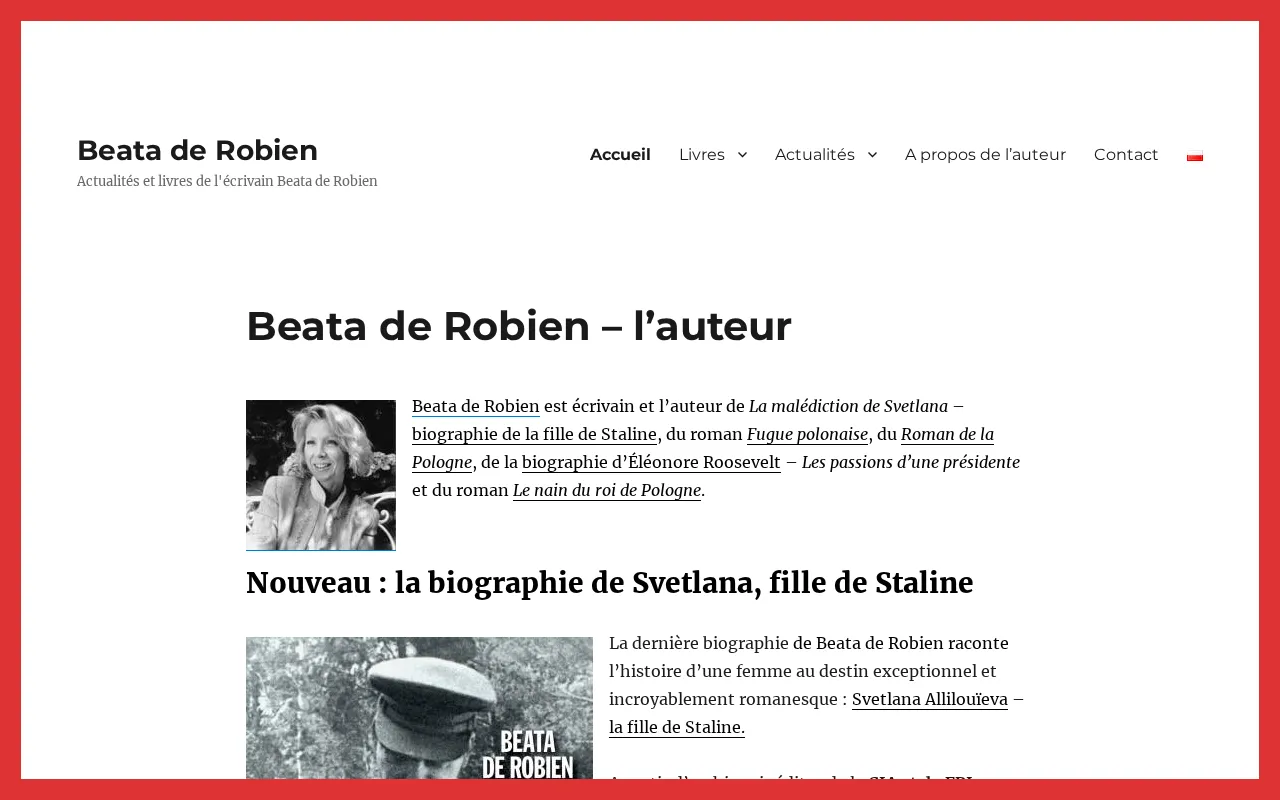 Capture d'écran de Beata de Robien